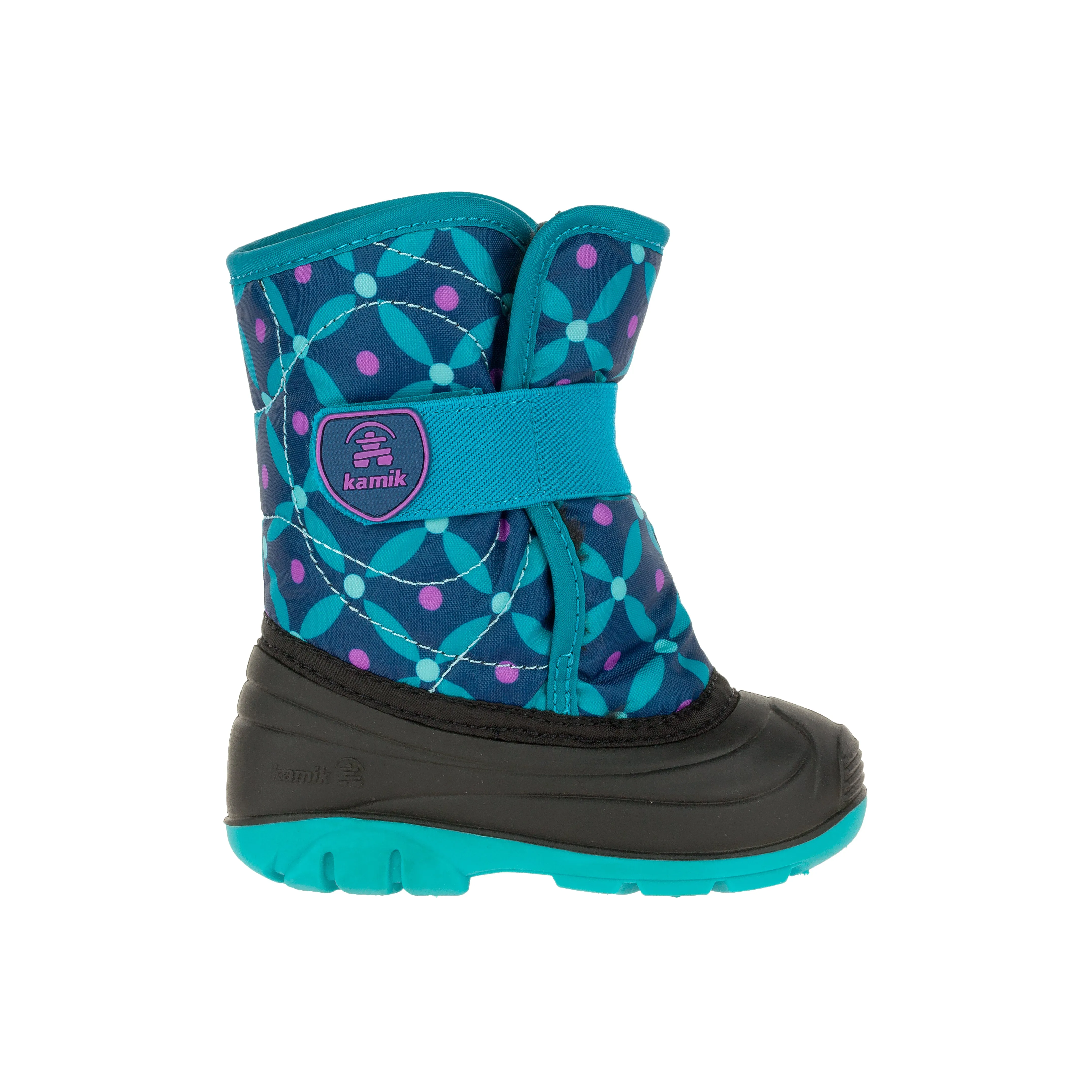 Teal Purple Snowbug4 Toddler Snow Boot Print