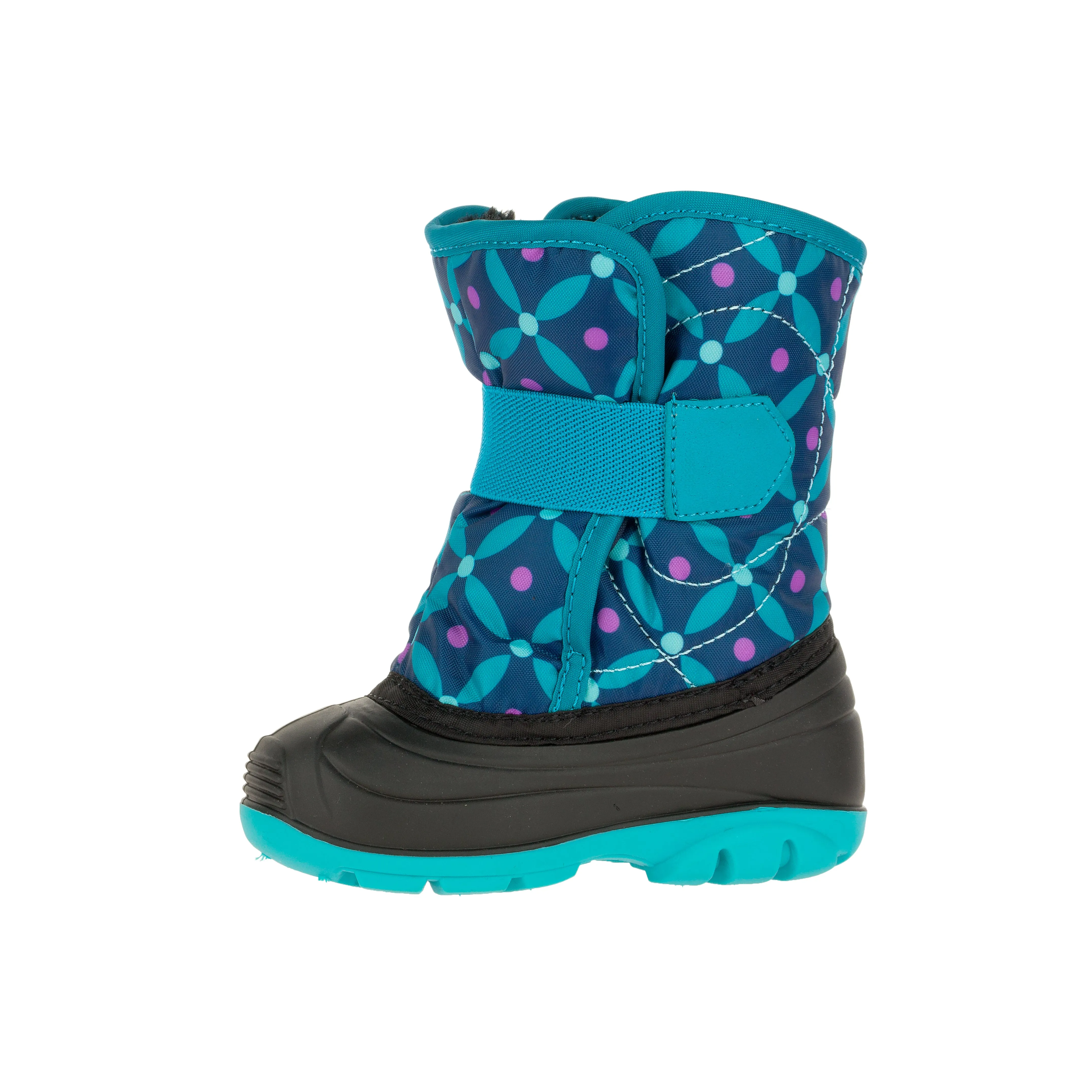 Teal Purple Snowbug4 Toddler Snow Boot Print