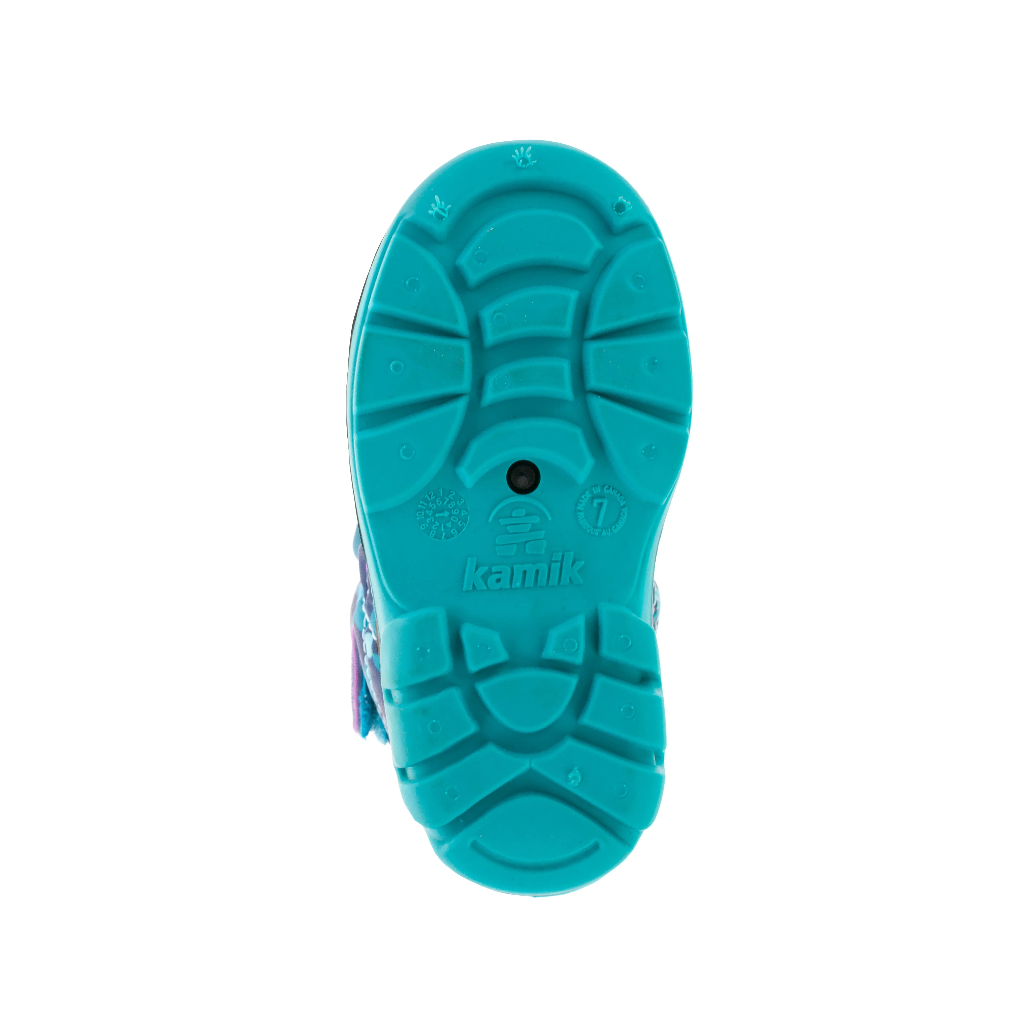 Teal Purple Snowbug4 Toddler Snow Boot Print