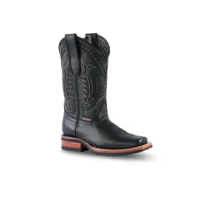 Texas Country Kids Boots Barcelona Black E411 Rodeo Toe