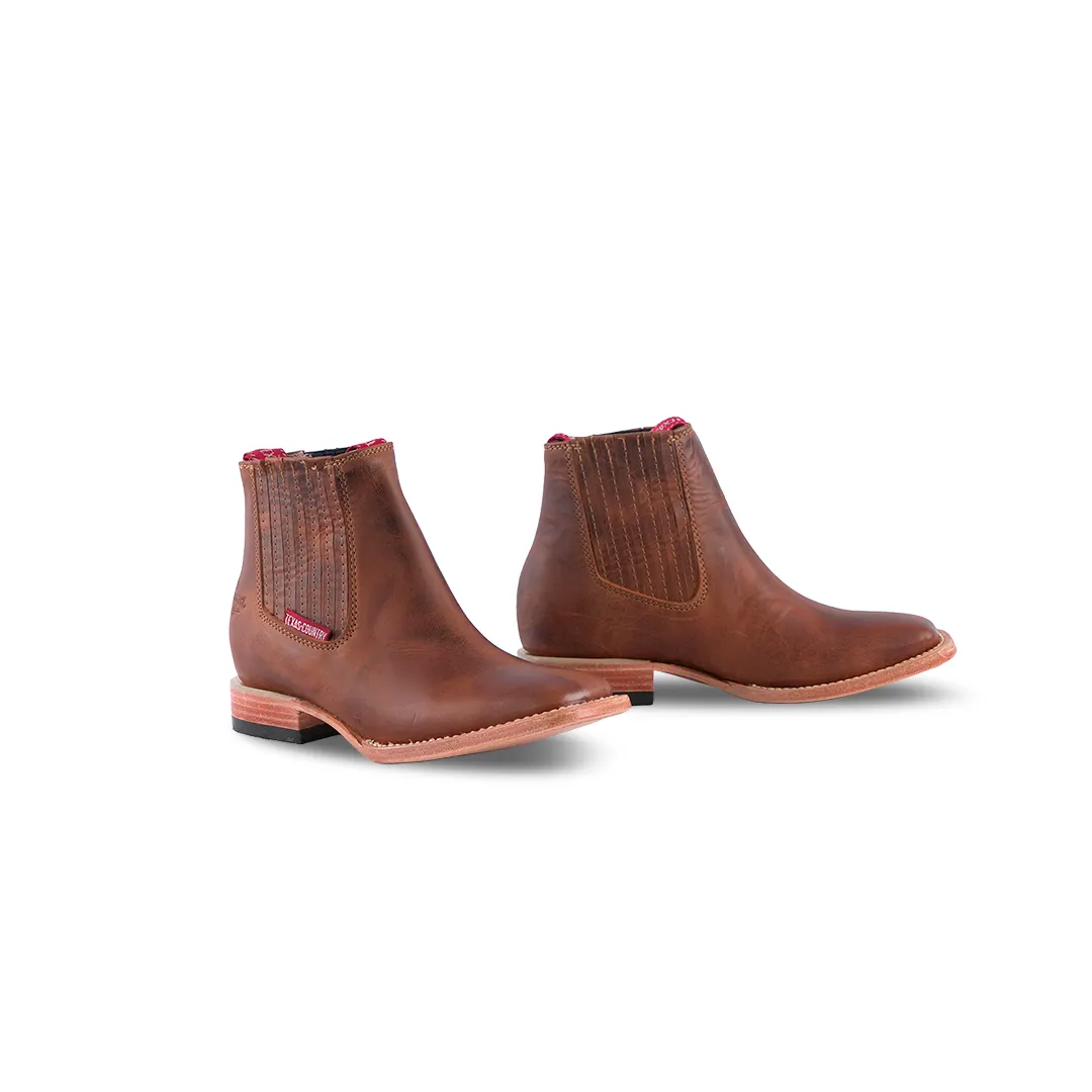 Texas Country Kids Chelsea Boots Avejentado Miel E1200