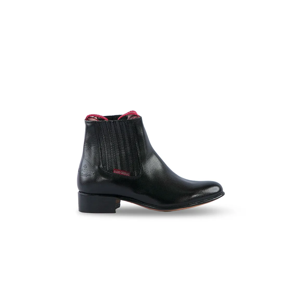 Texas Country Kids Chelsea Boots Napa Black E50