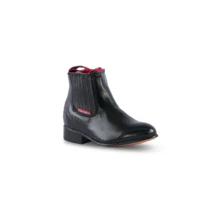 Texas Country Kids Chelsea Boots Napa Black Oval E50