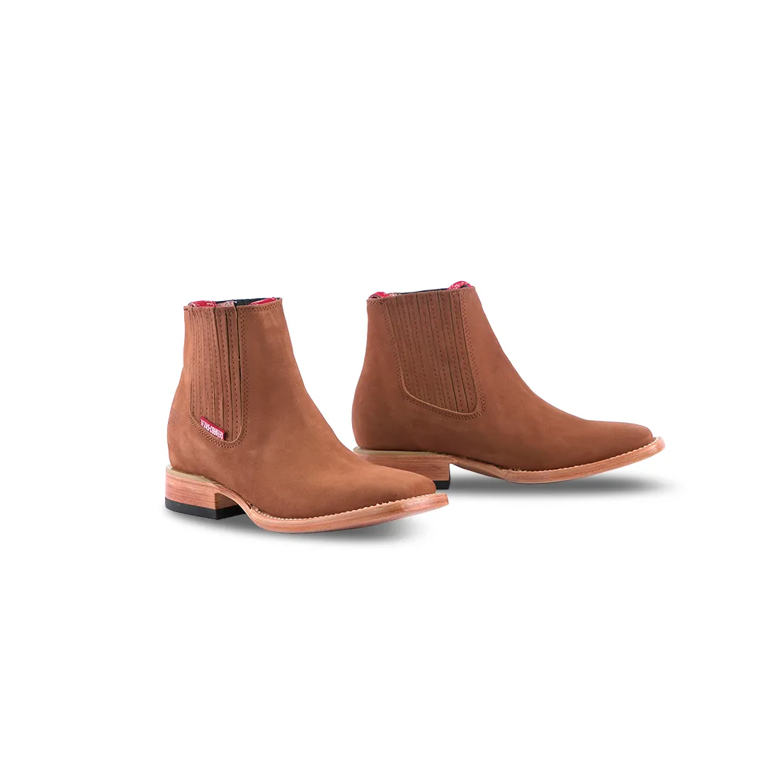 Texas Country Kids Chelsea Boots Nobuck Cajeta E1200