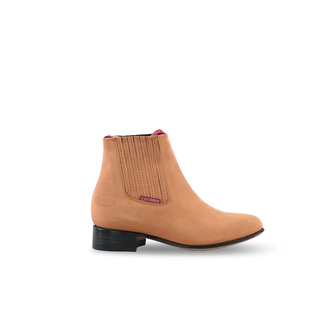 Texas Country Kids Chelsea Boots Nobuck Castano E800