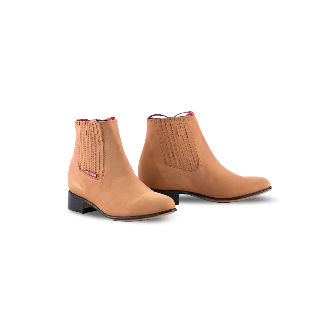 Texas Country Kids Chelsea Boots Nobuck Castano E800