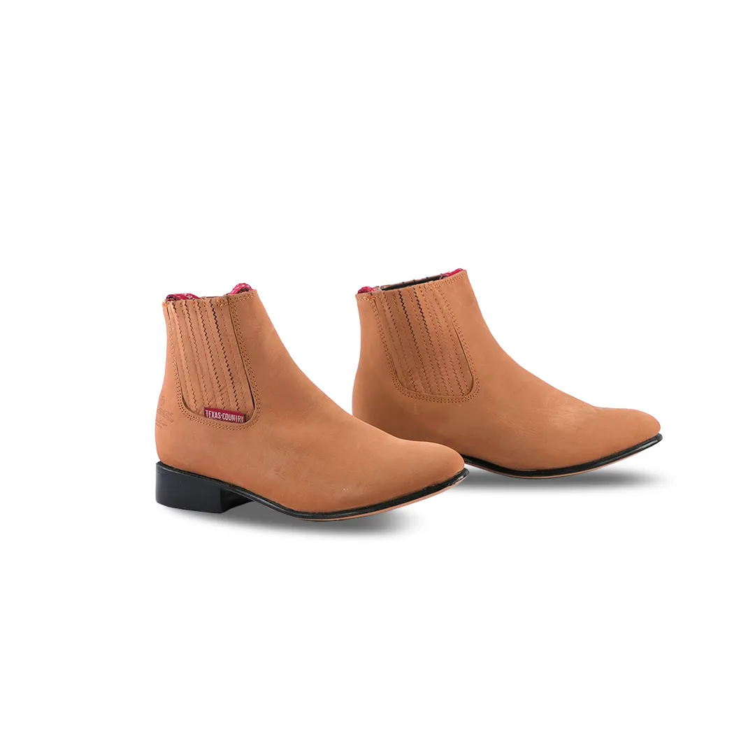 Texas Country Kids Chelsea Boots Nobuck Castano E80