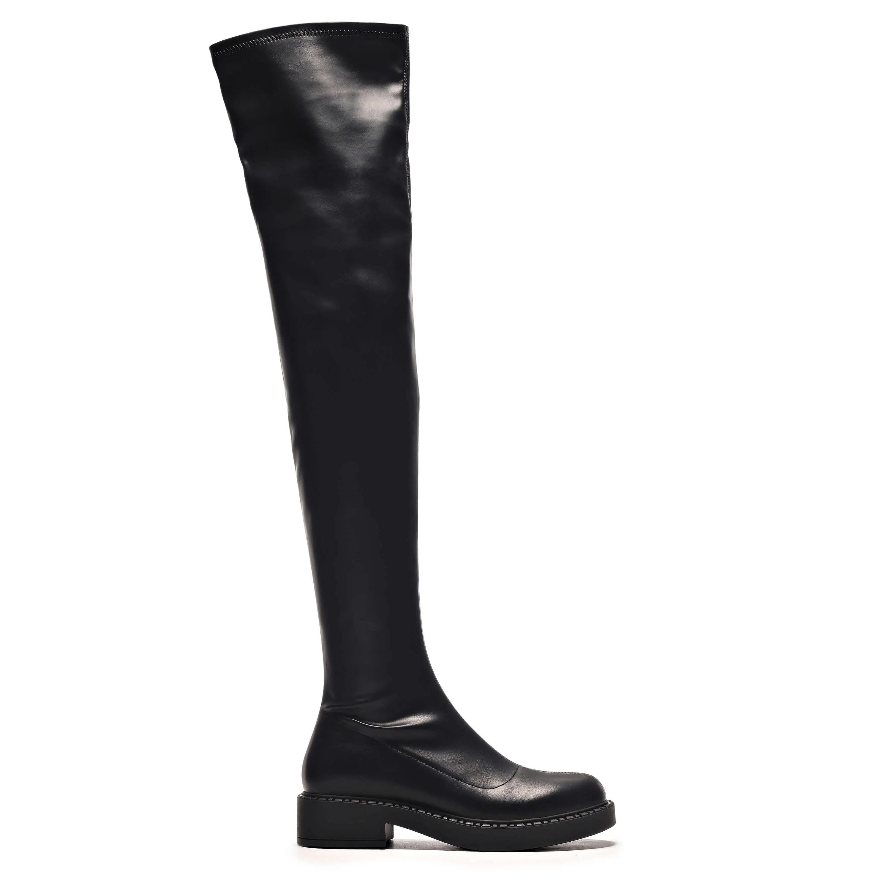 The Commander Plus Size Thigh High Boots