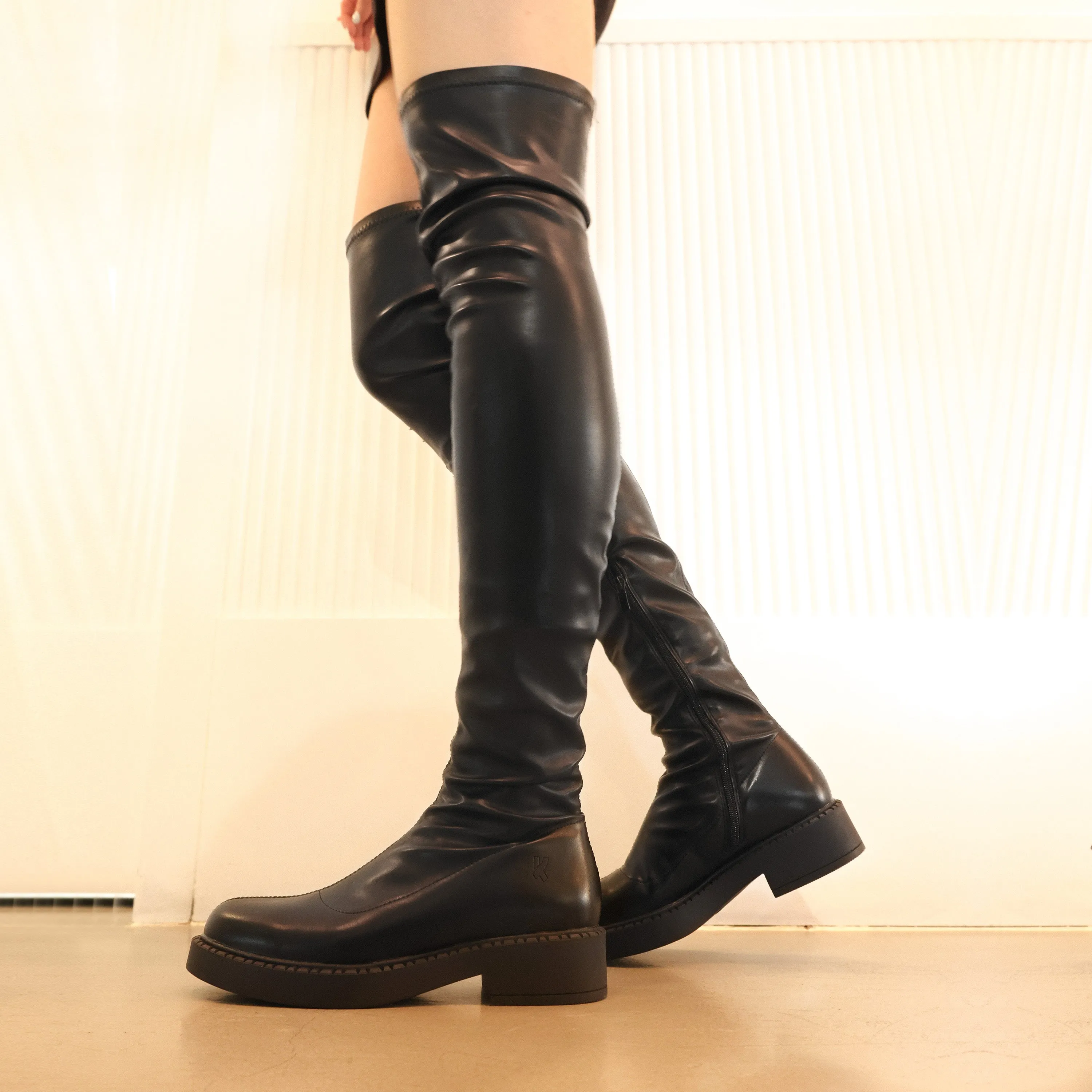 The Commander Plus Size Thigh High Boots