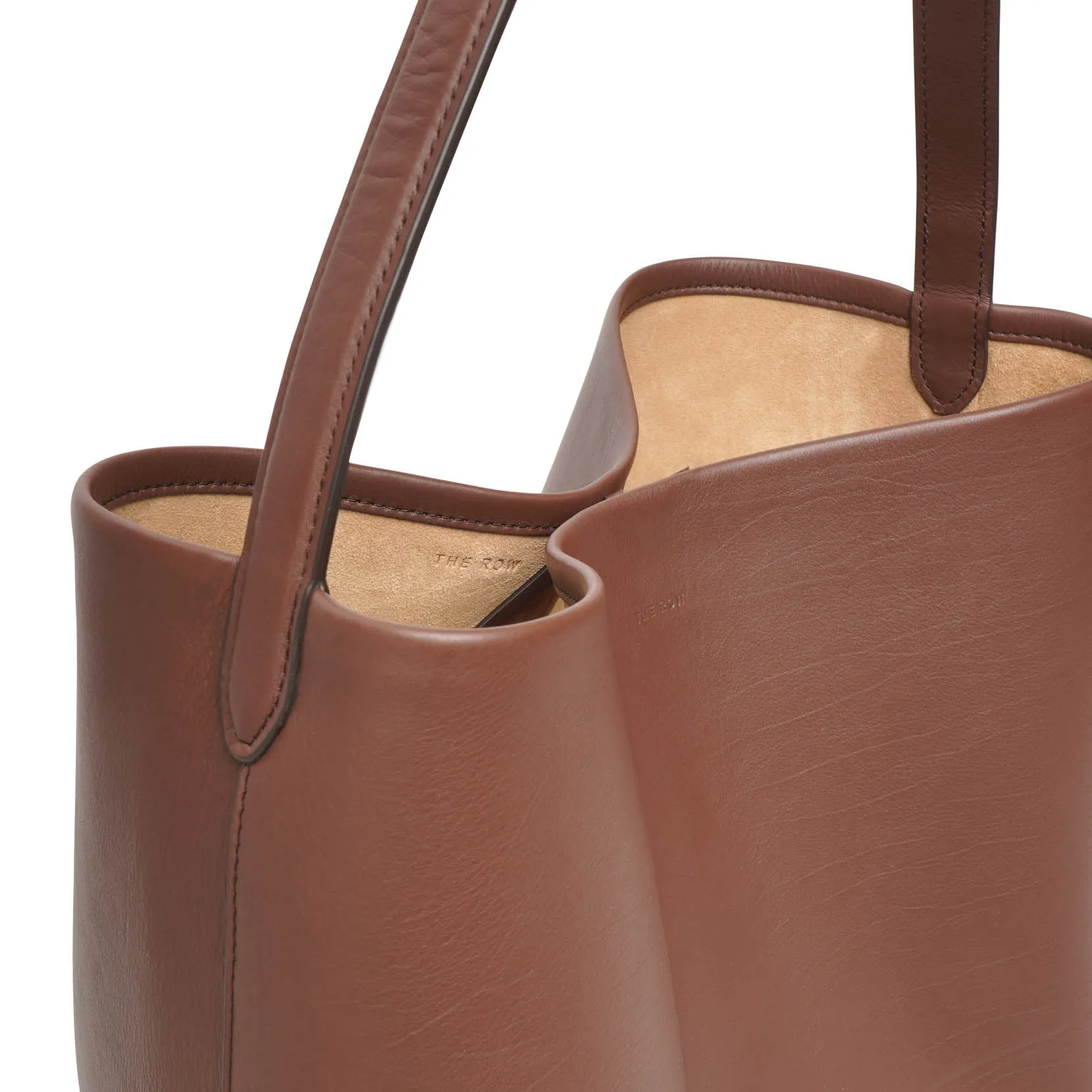 The Row Large N/S Park brown tote bag