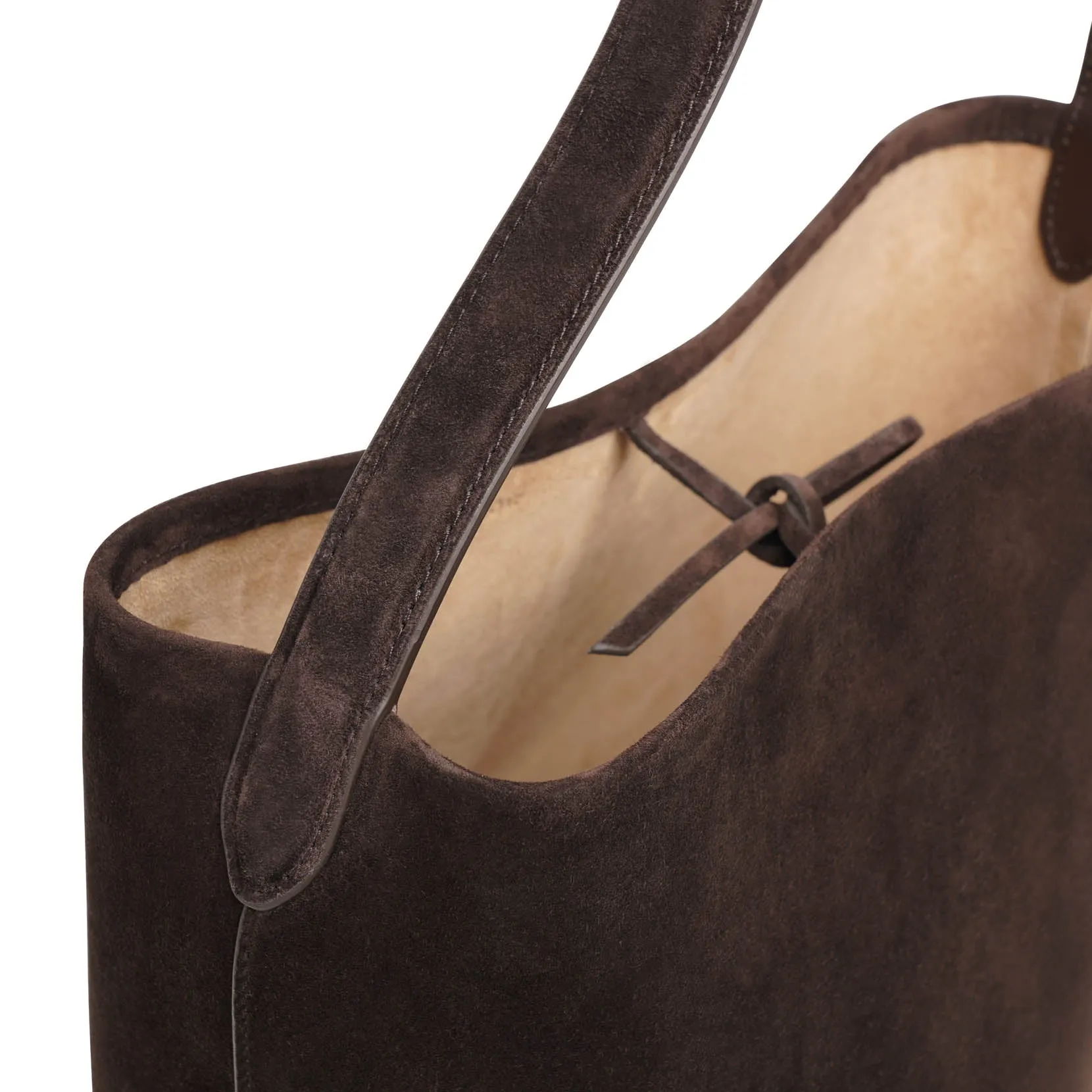 The Row Medium N/S Park suede tote bag