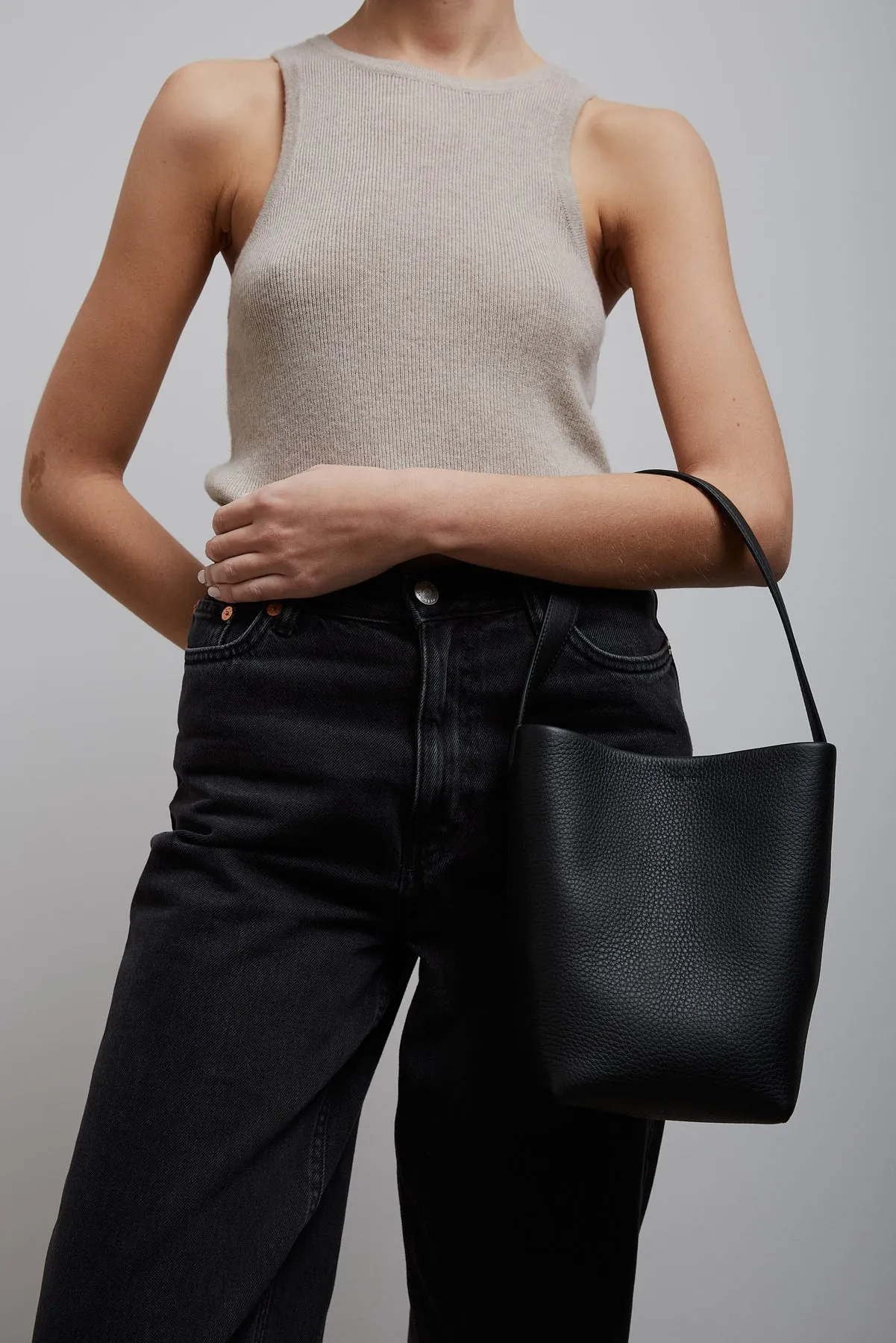 The Row Small N/S Park black tote bag