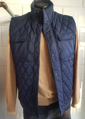 Tokyo Laundry Navy Kristian Quilted Vest