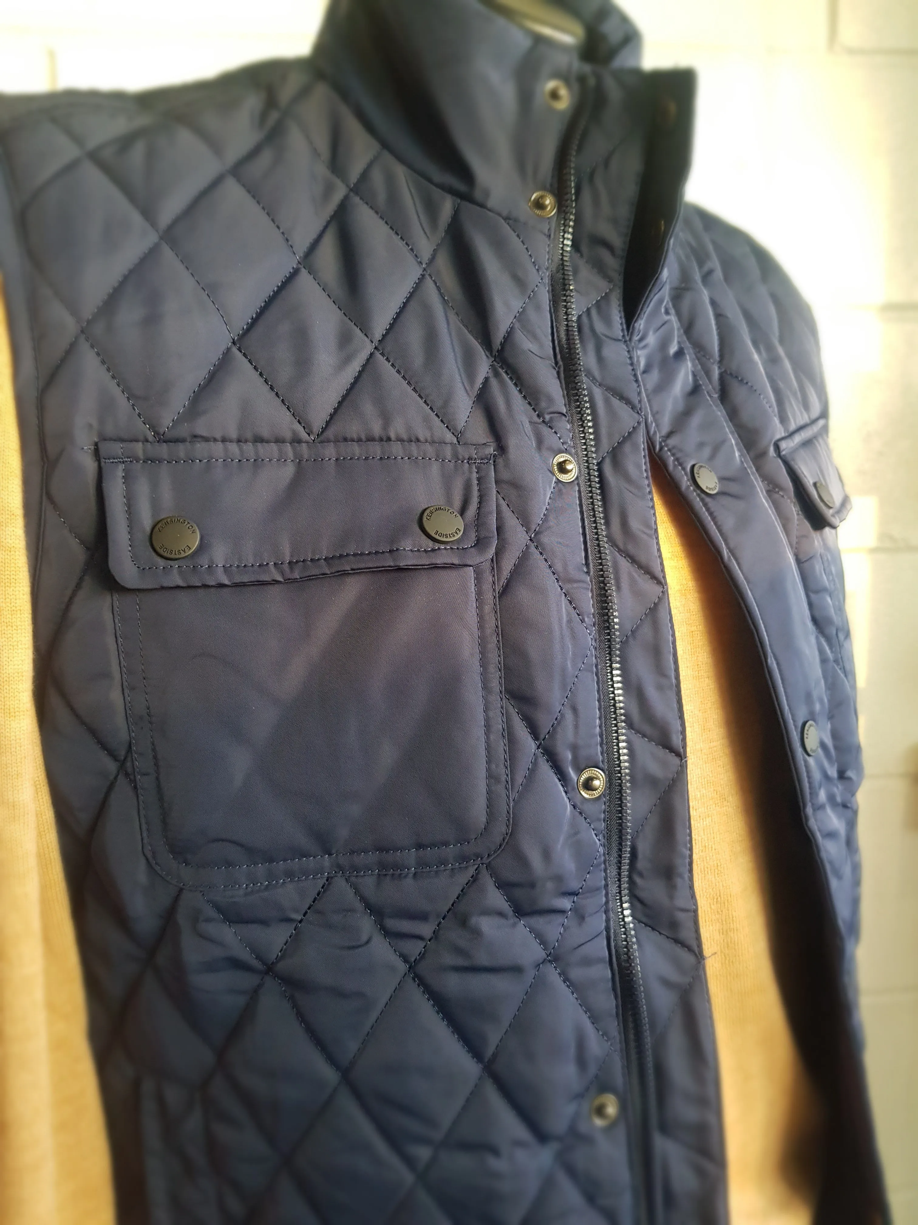 Tokyo Laundry Navy Kristian Quilted Vest