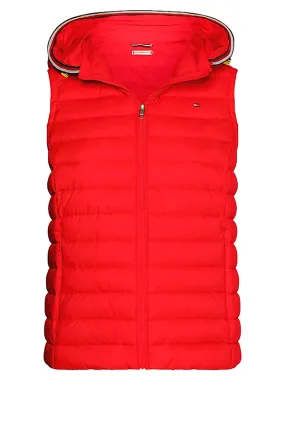 Tommy Hilfiger red down filled women's vest.