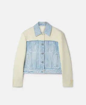 Two-Tone Panelled Denim Jacket