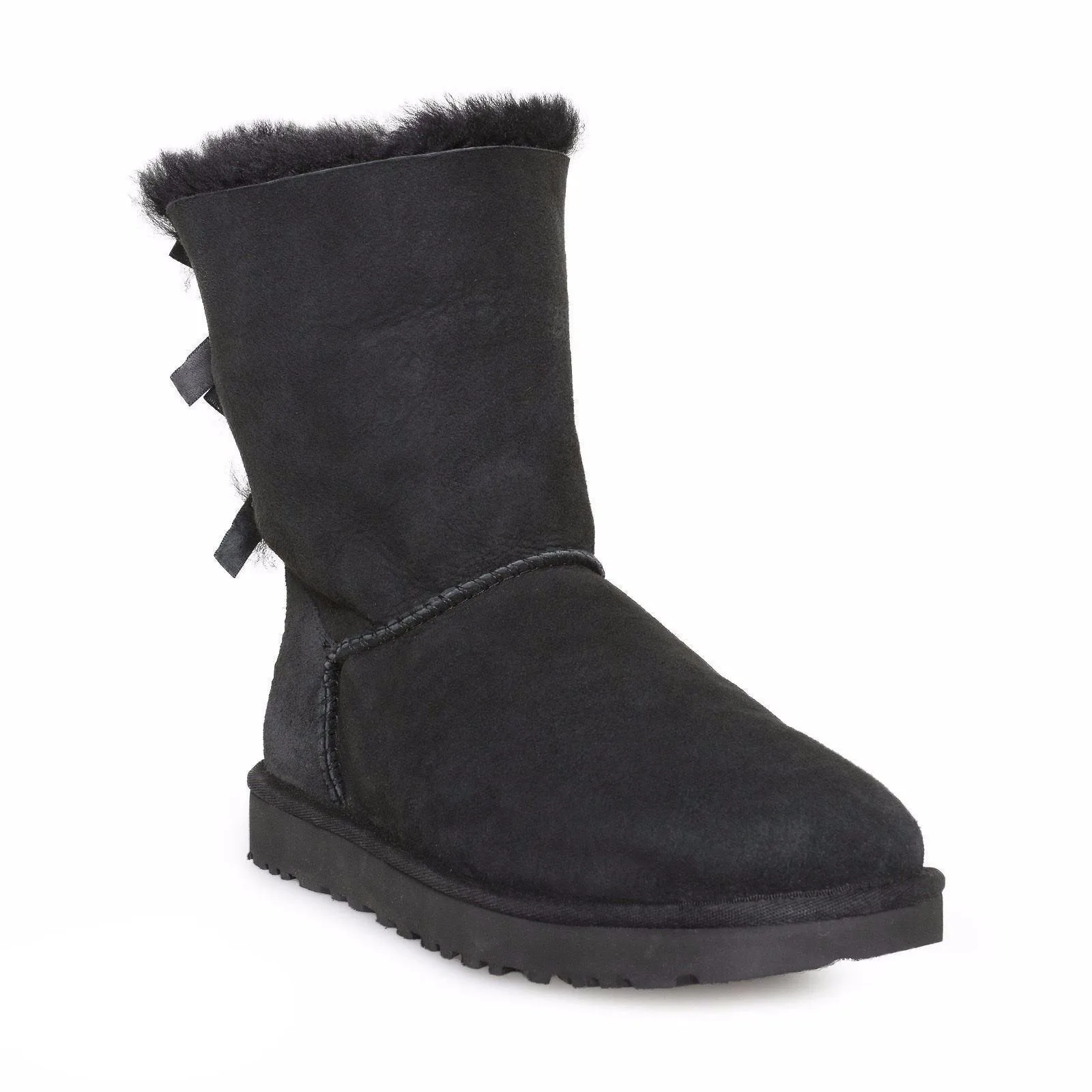 UGG Bailey Bow II Black Boots - Kids/Toddlers