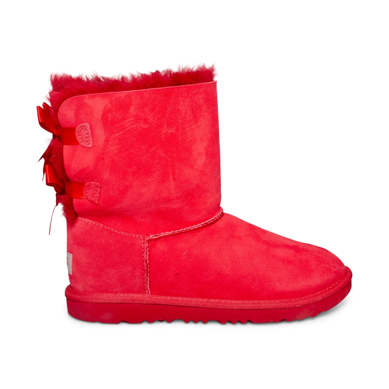 UGG Bailey Bow II Red Boots - Youth