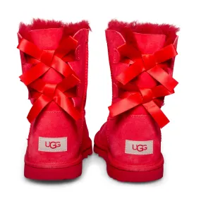 UGG Bailey Bow II Red Boots - Youth