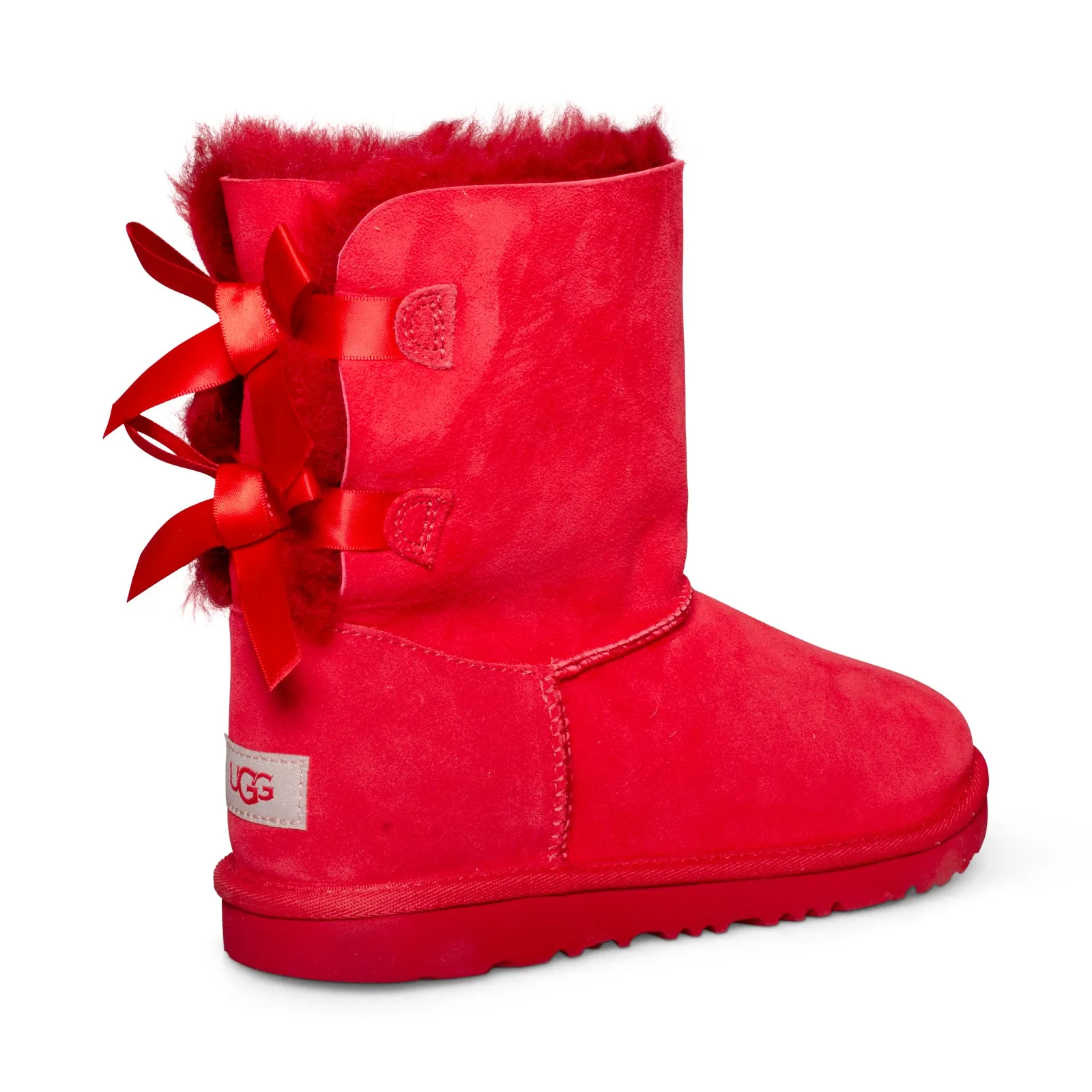 UGG Bailey Bow II Red Boots - Youth