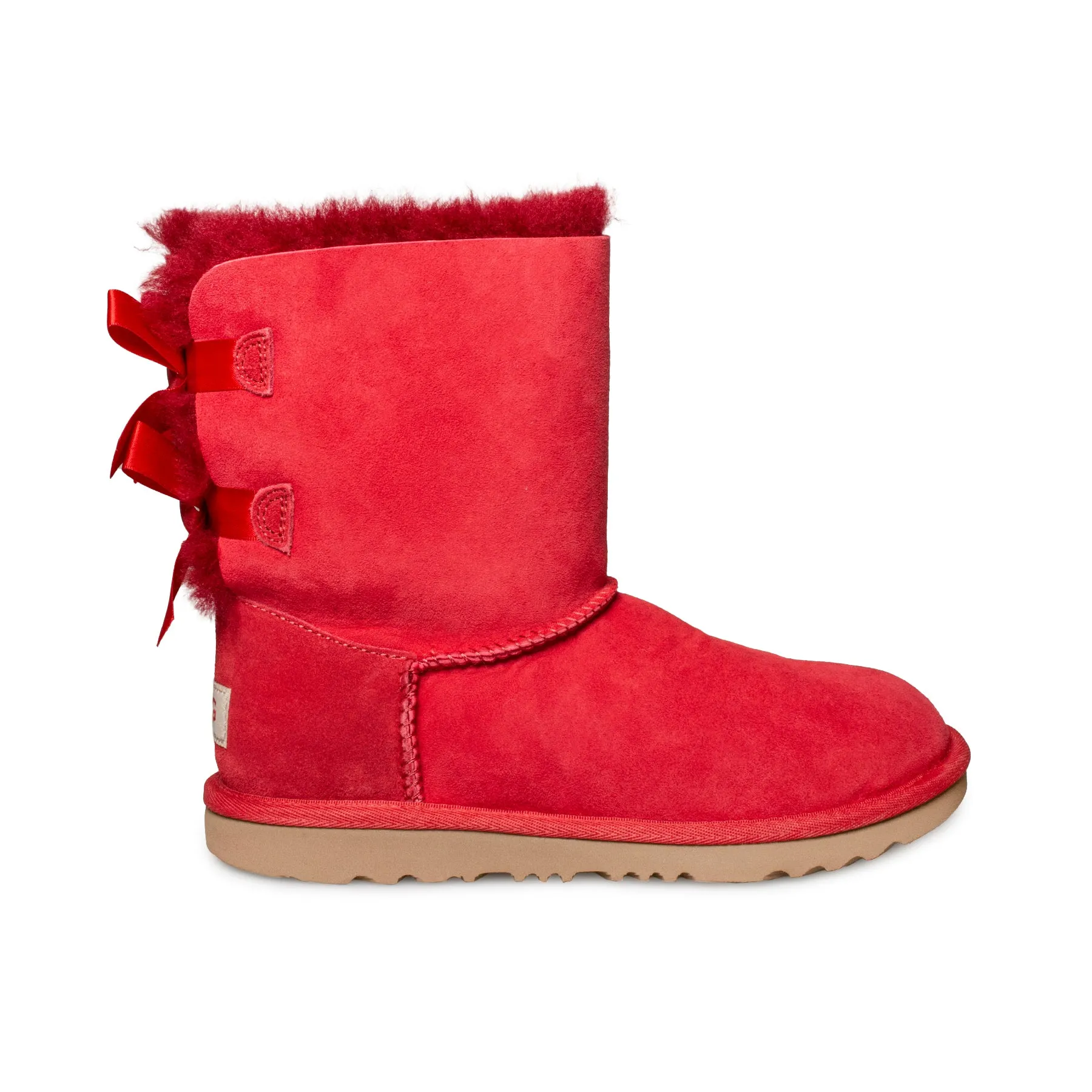 UGG Bailey Bow II Ribbon Red Youth Boots.