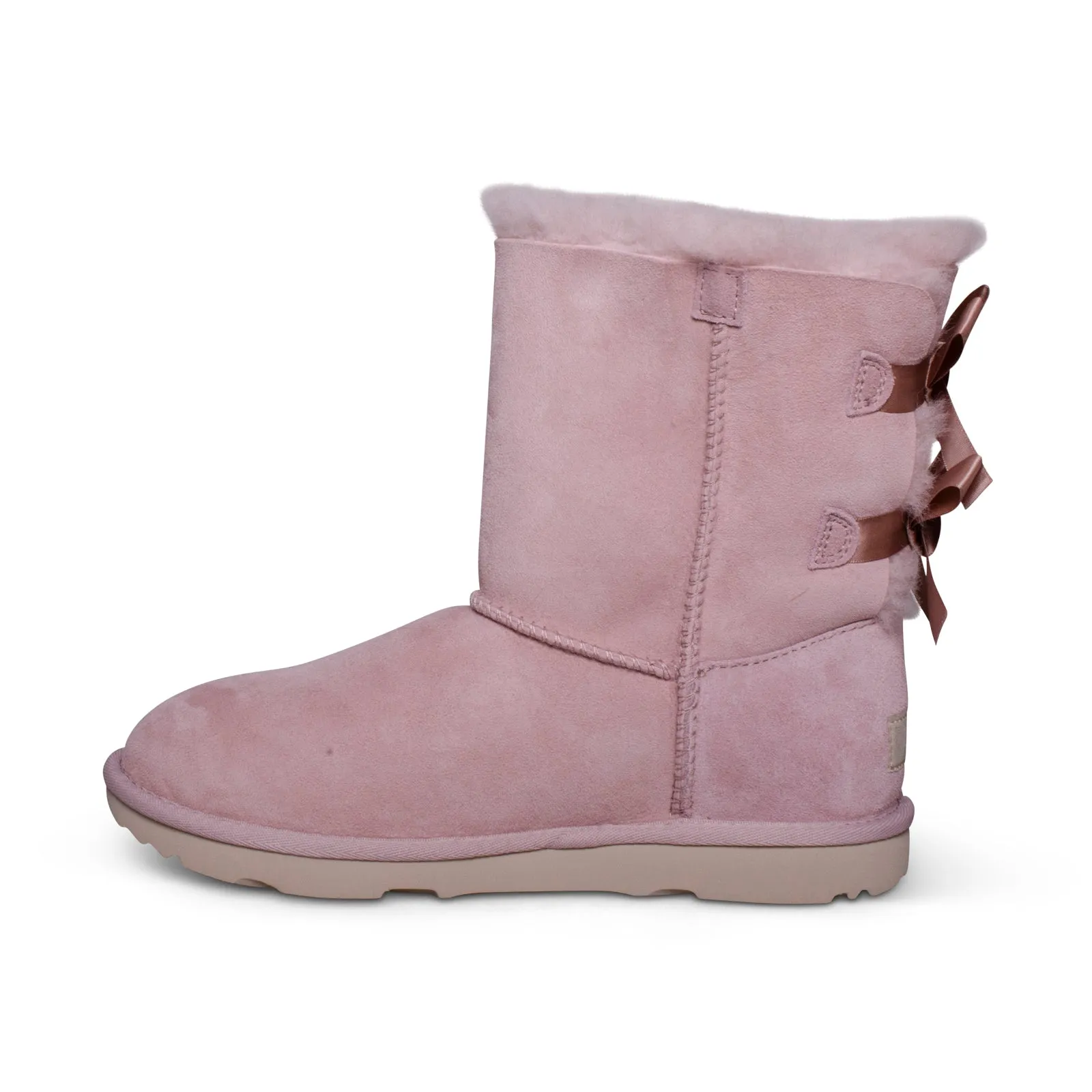 UGG Bailey Bow II Rose Grey Boots for Kids