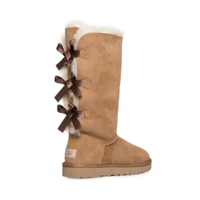 UGG Bailey Bow Tall II Chestnut Boots Youth - Shop Now