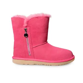 UGG Bailey Zip Short Kids Pink Rose Boots