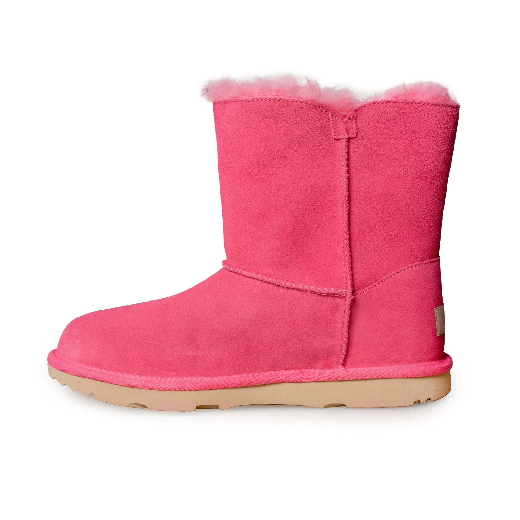 UGG Bailey Zip Short Kids Pink Rose Boots