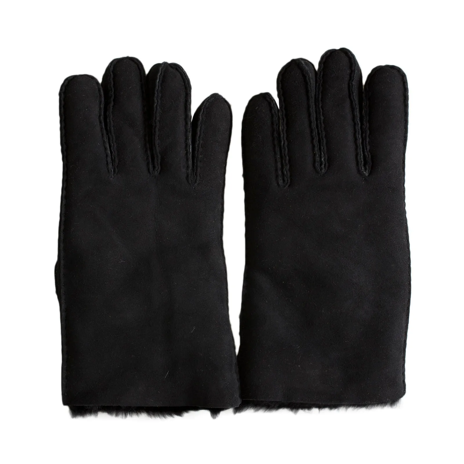 UGG Black Sheepskin Gloves - Men's