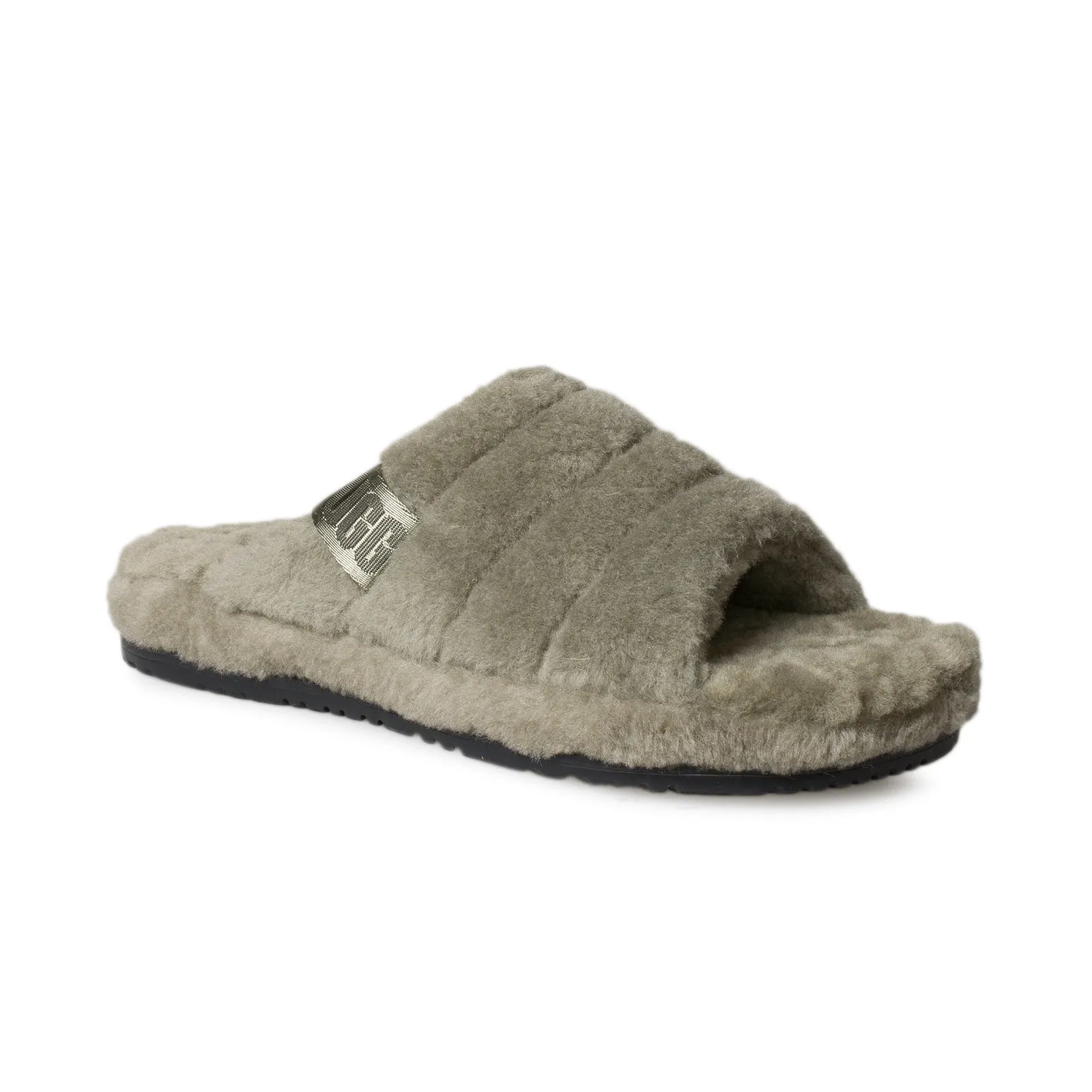 UGG Burnt Olive Fluff Slippers for Men