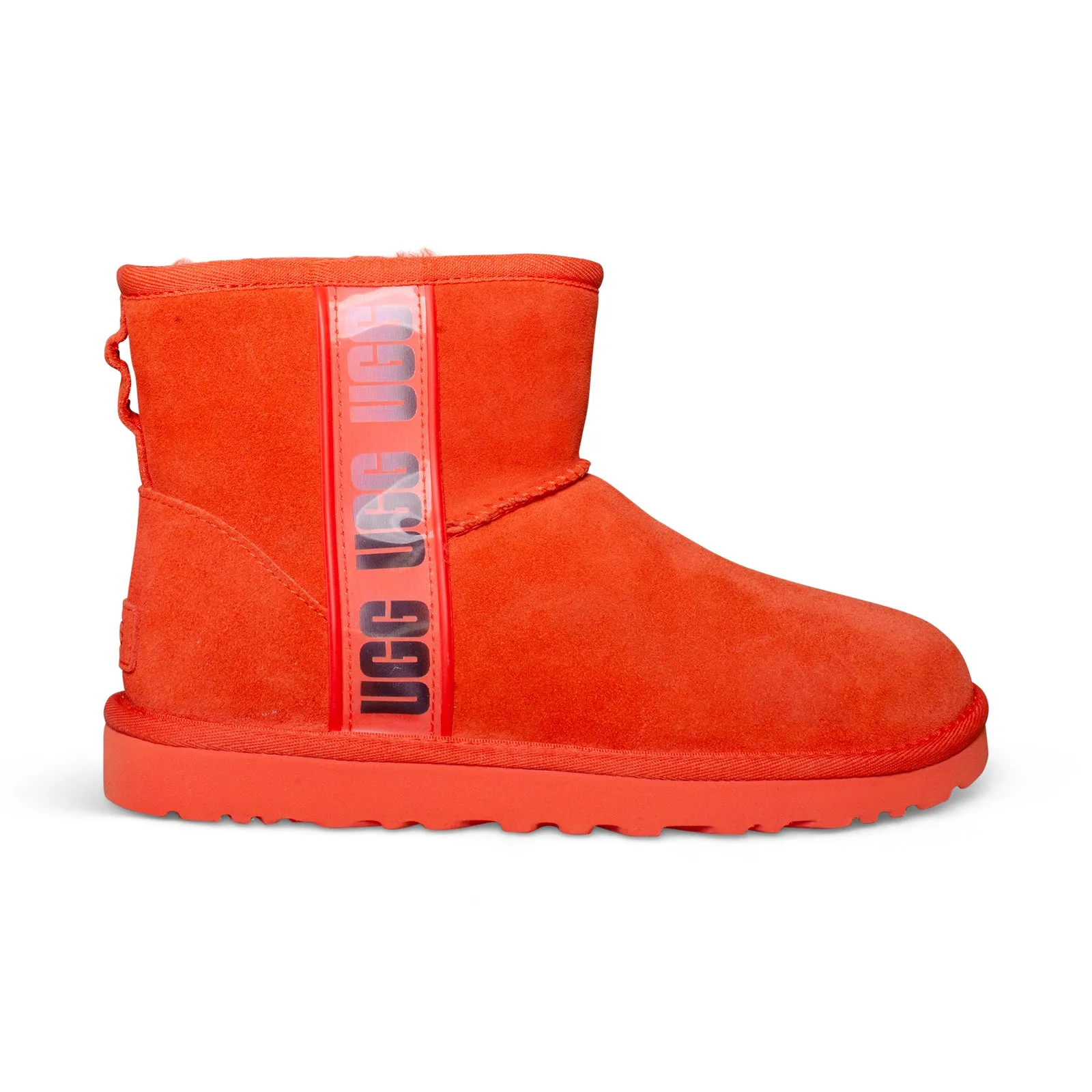 UGG Classic Mini Side Logo II Women's Boots - Hazard Orange.