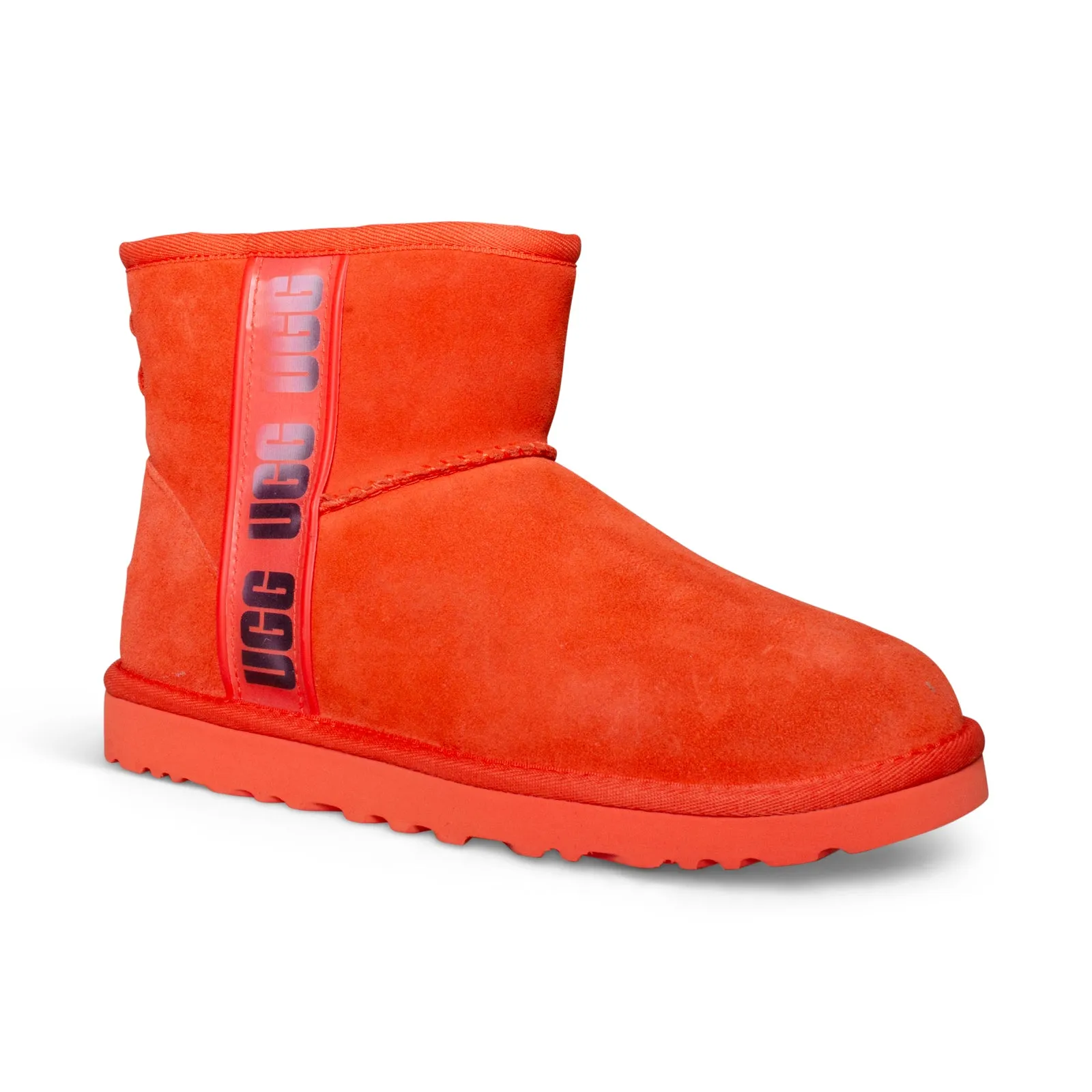 UGG Classic Mini Side Logo II Women's Boots - Hazard Orange.