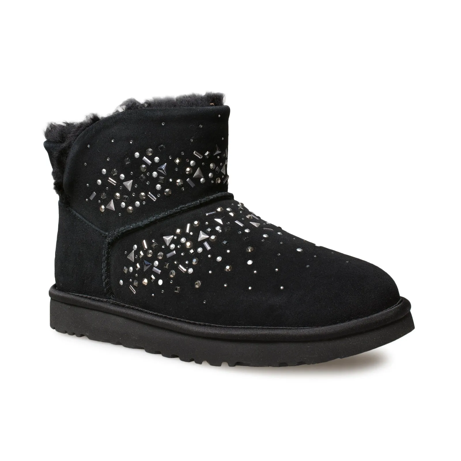 UGG Galaxy Bling Mini Black Boots - Women's