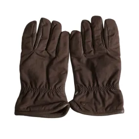 UGG Men's Chocolate Sheepskin Gloves with Nylon and Leather