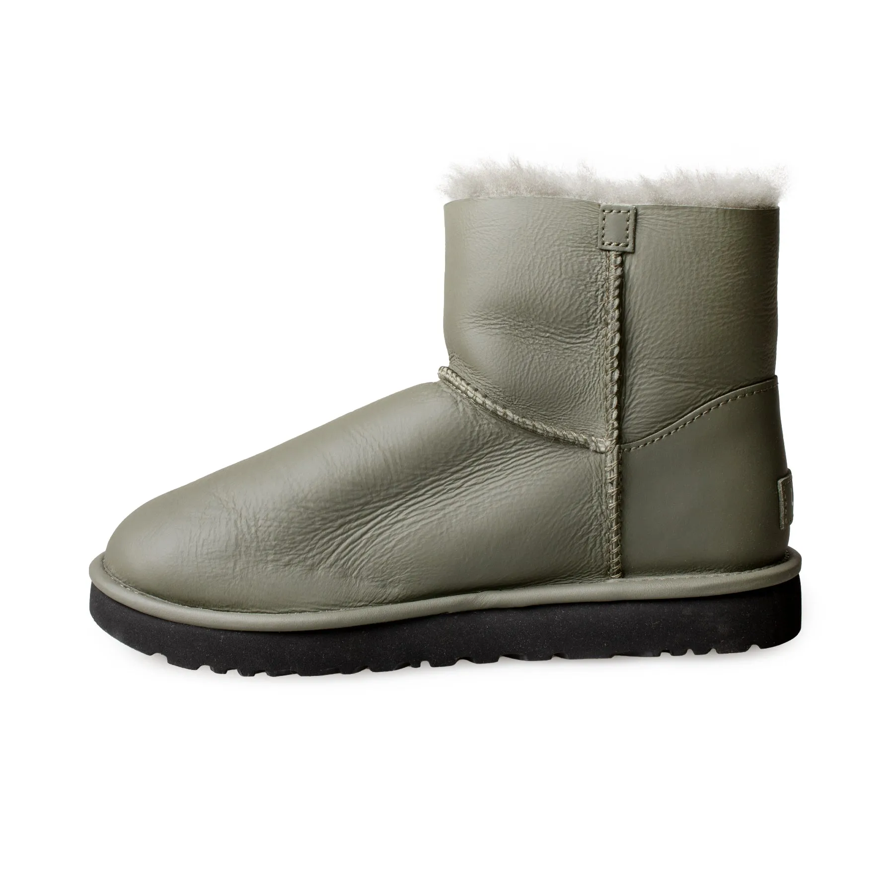 UGG Mini Bailey boots - Women's in ultra matte seaweed with logo strap.