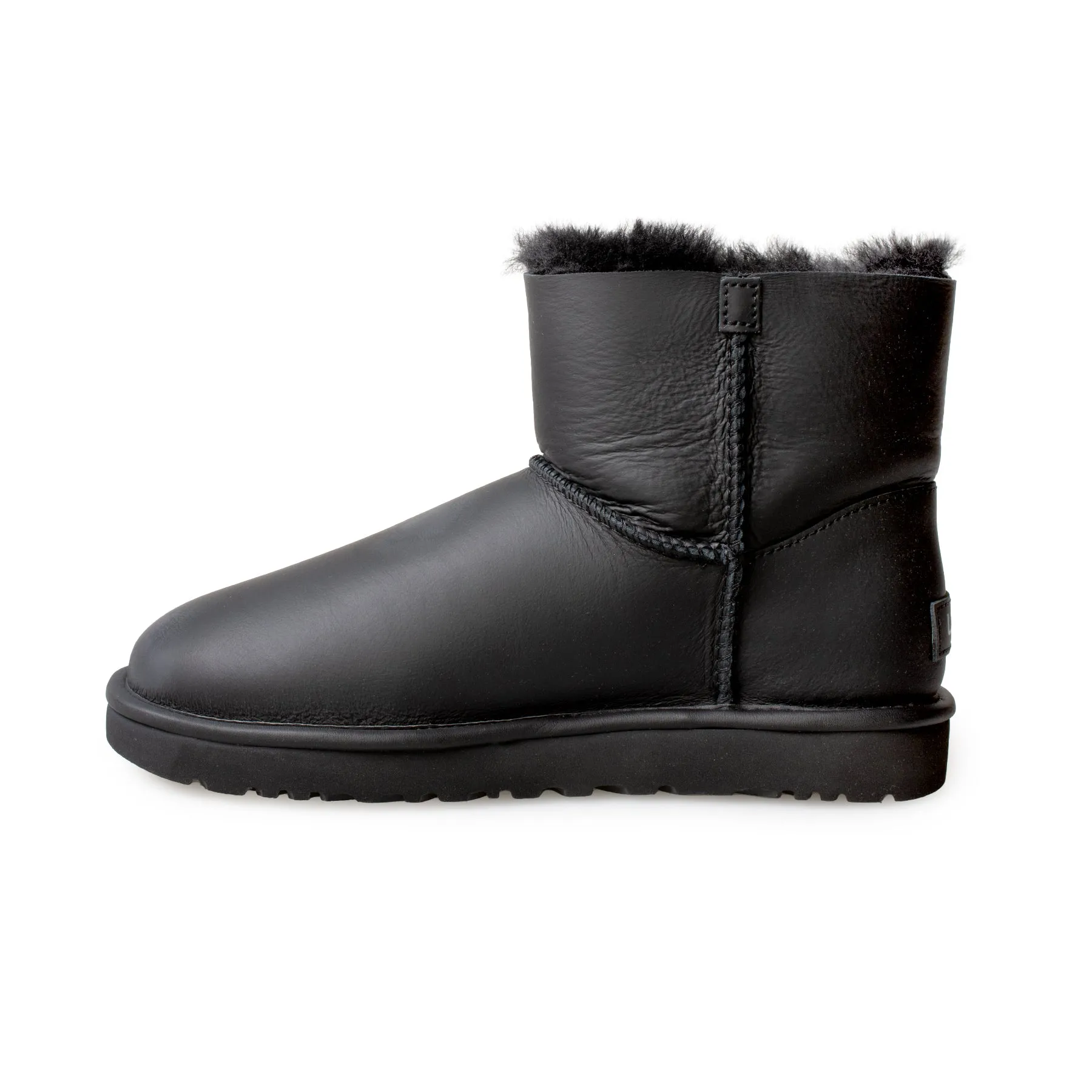 UGG Mini Bailey Boots - Women's - Ultra Matte Black - Logo Strap