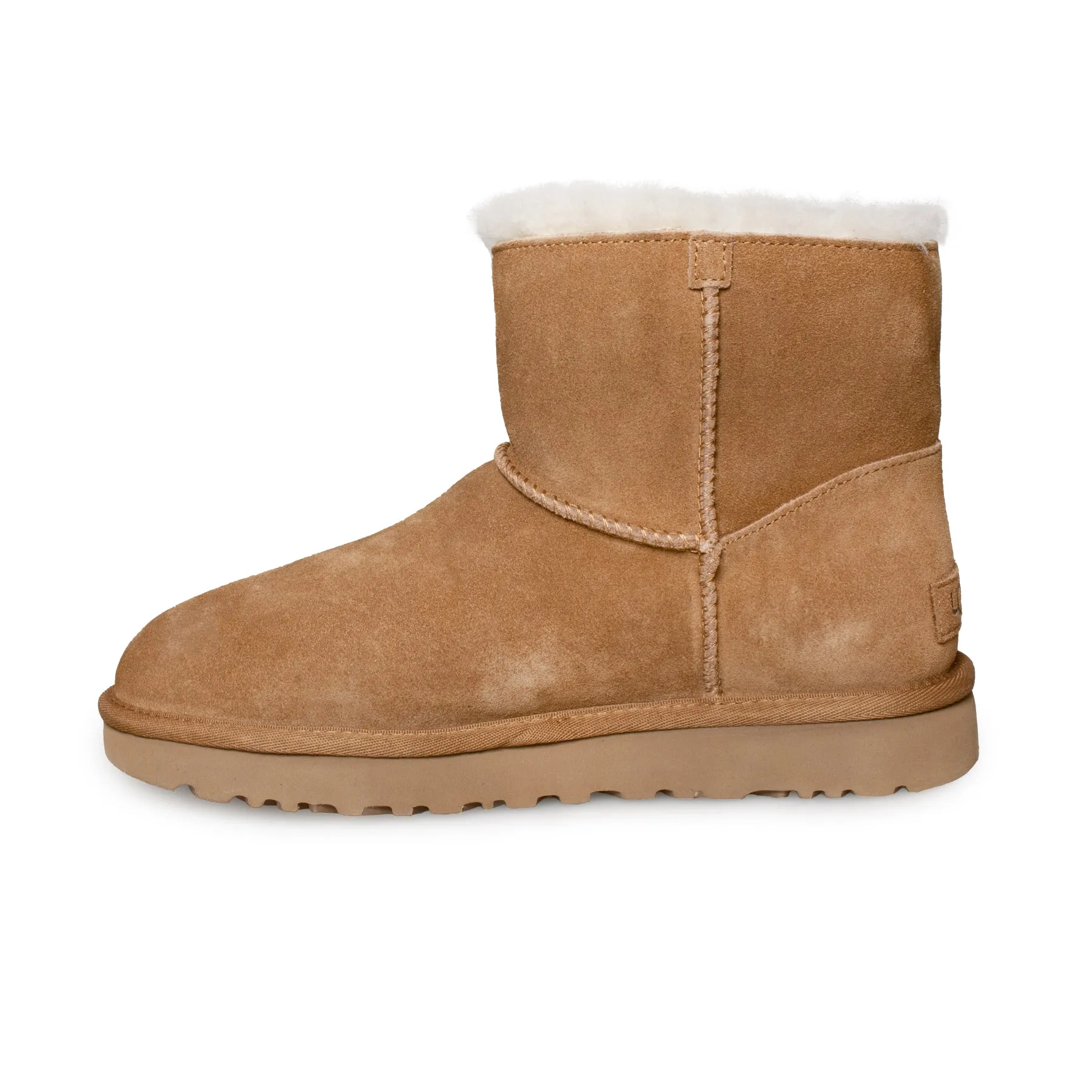 UGG Mini Bailey Logo Strap Boots Chestnut Women's