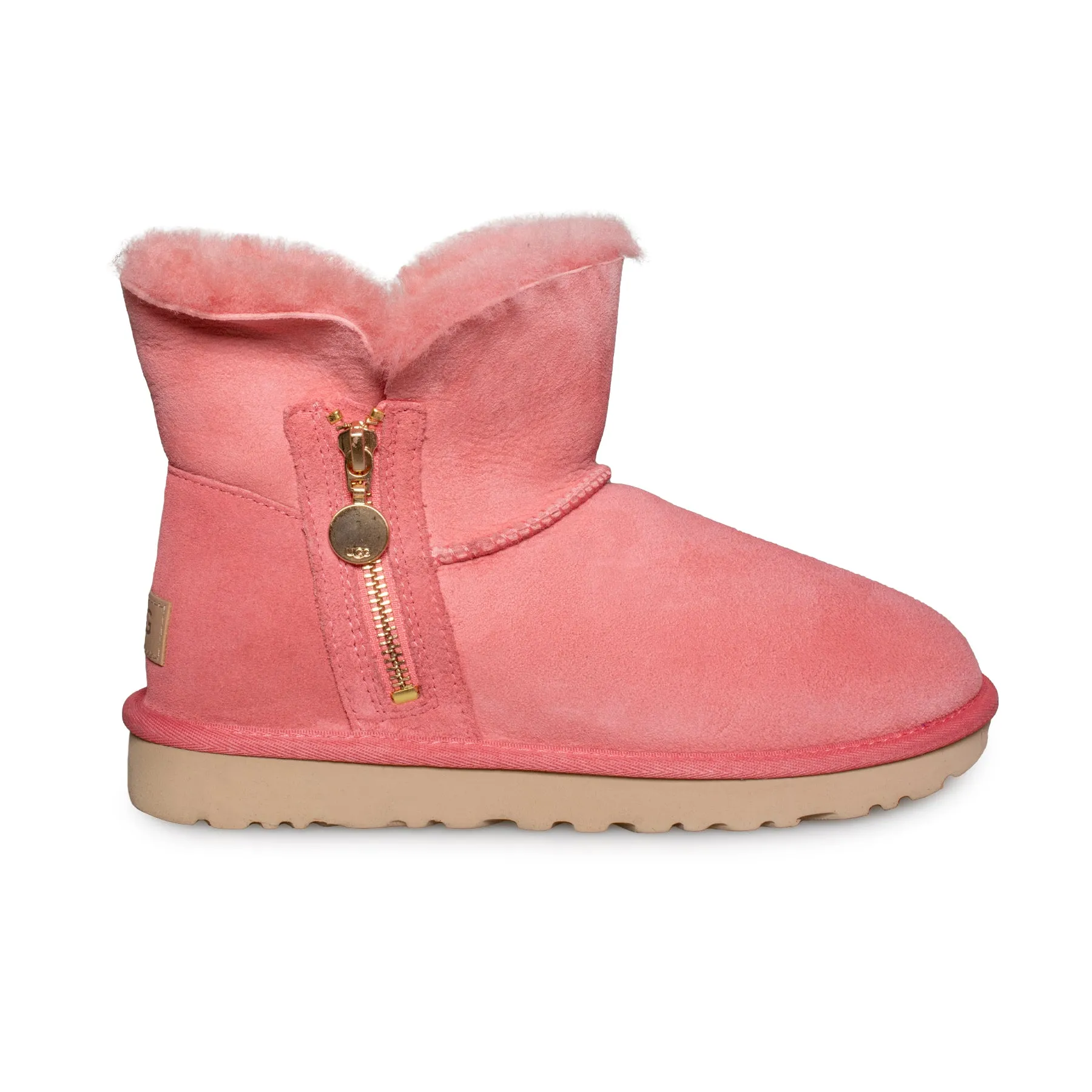 UGG Pink Blossom Women's Bailey Zip Mini Boots