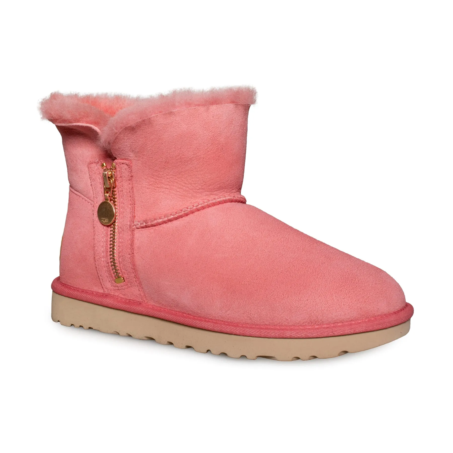 UGG Pink Blossom Women's Bailey Zip Mini Boots