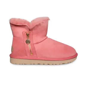 UGG Pink Blossom Women's Bailey Zip Mini Boots