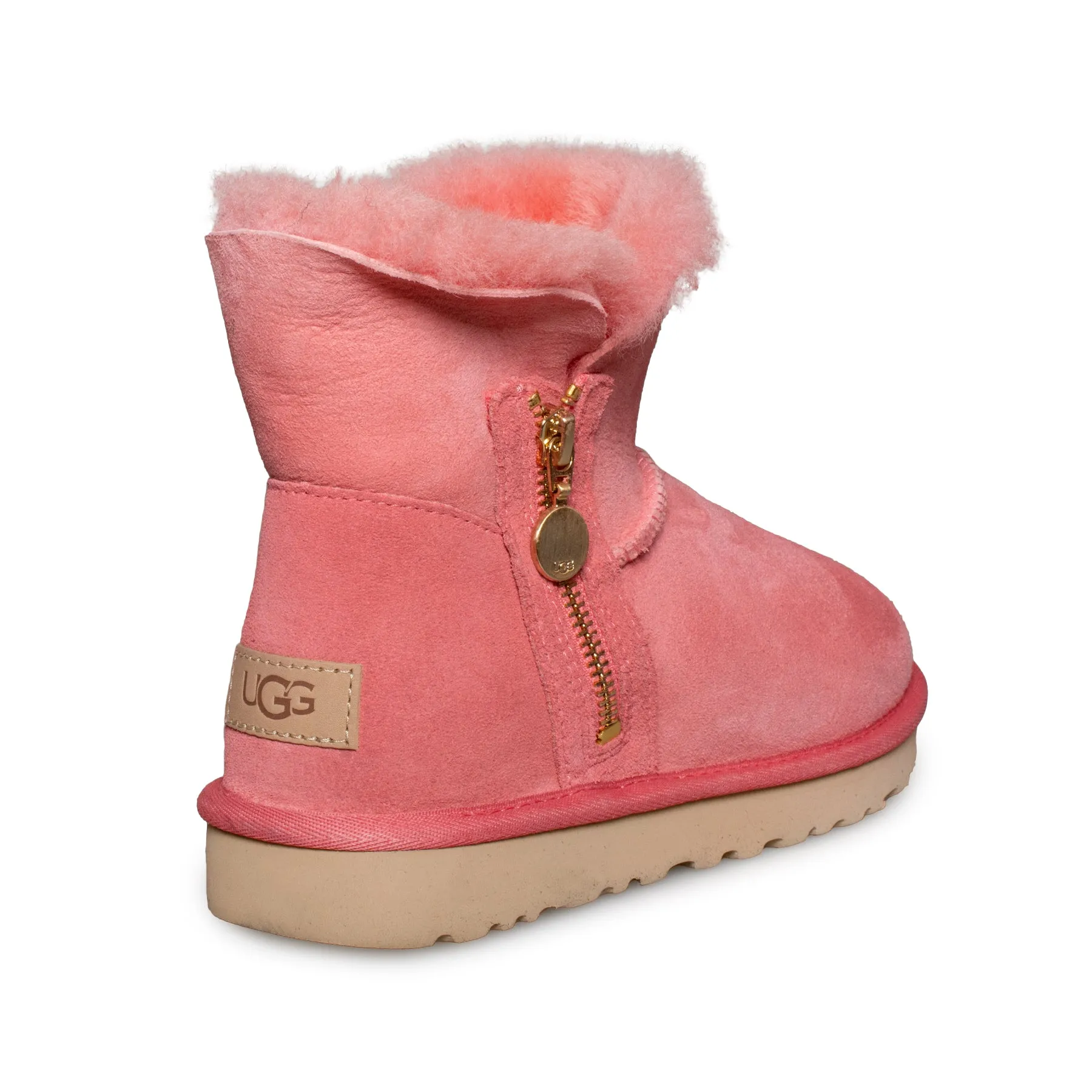 UGG Pink Blossom Women's Bailey Zip Mini Boots