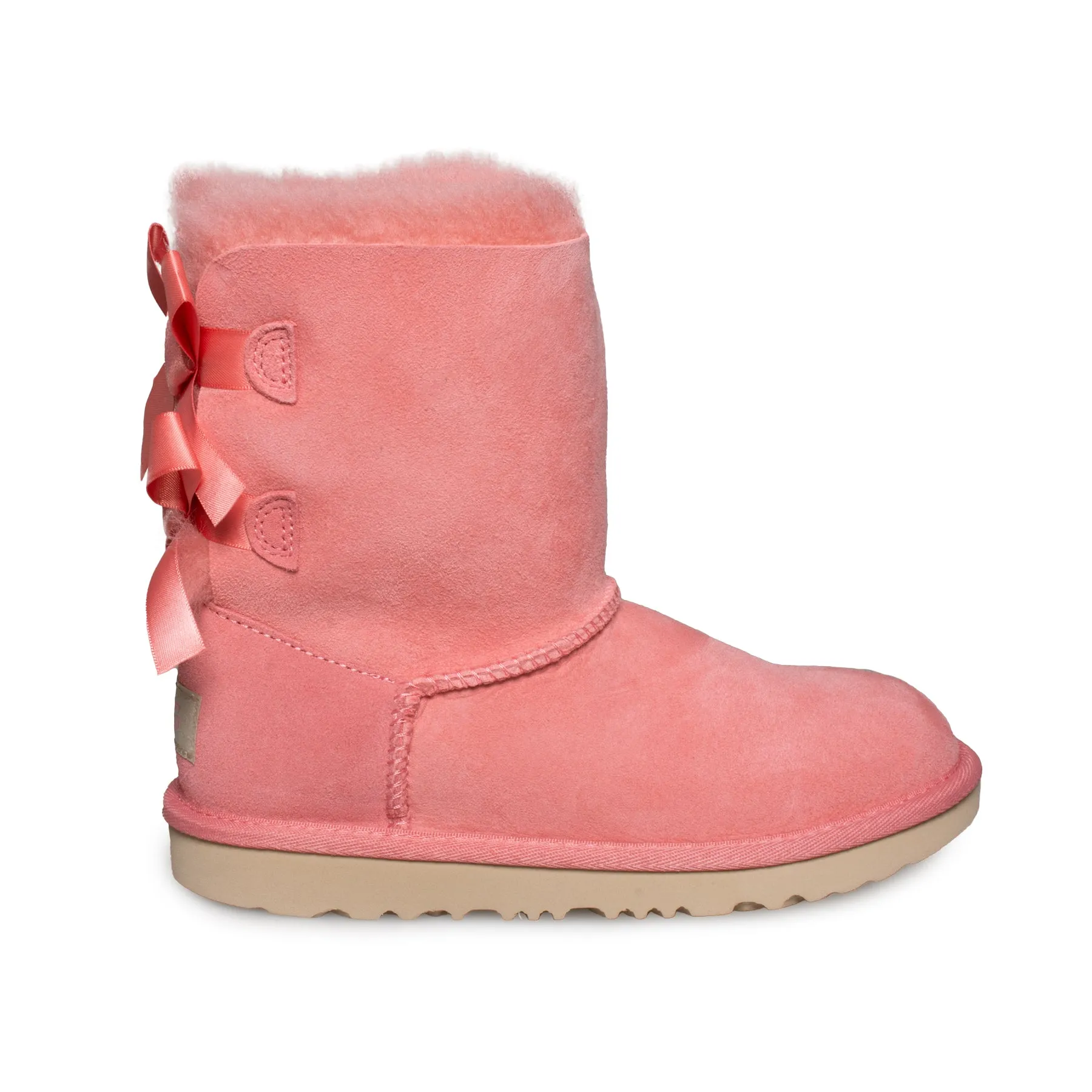 UGG Pink Blossom Youth Bailey Bow II Boots