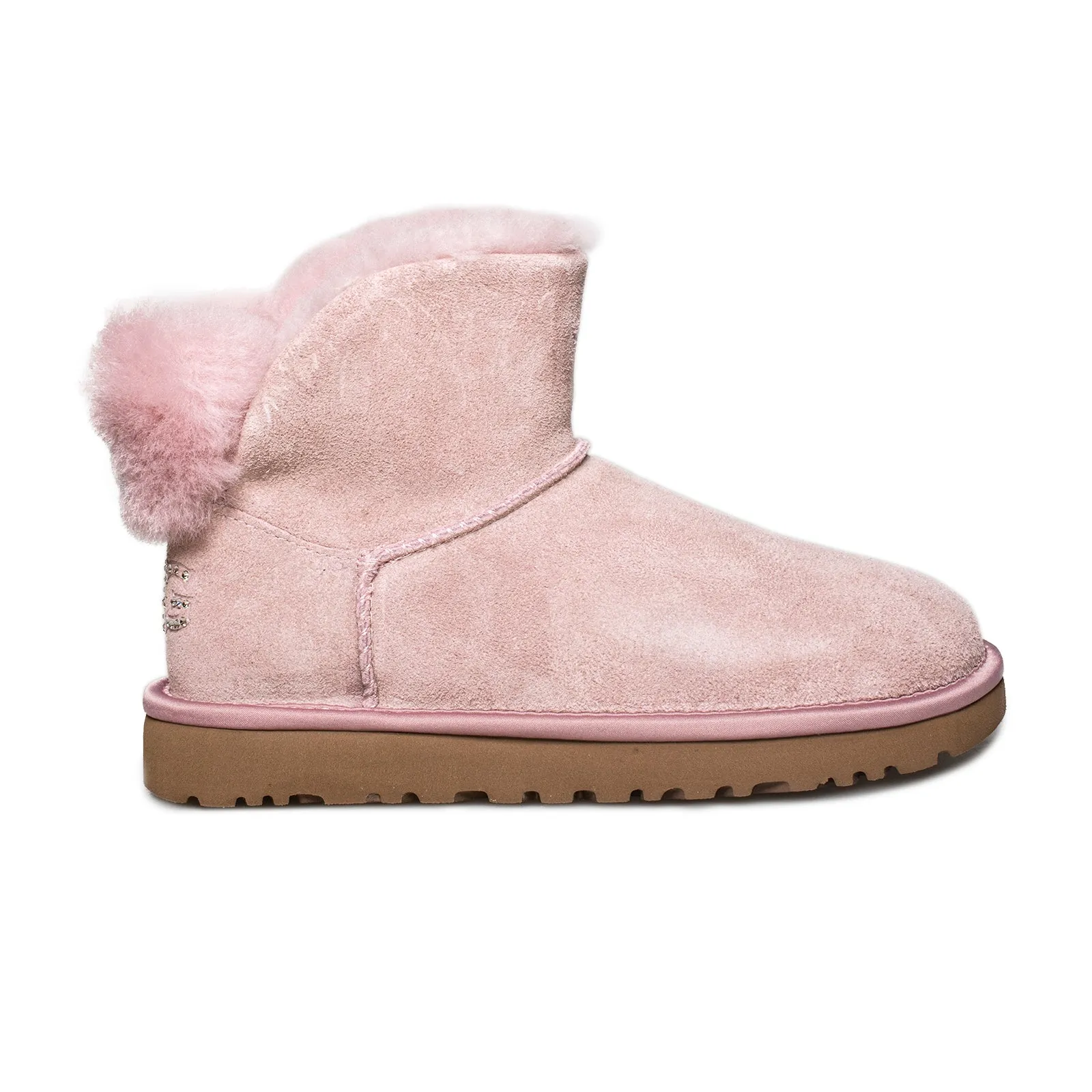 UGG Pink Crystal Bling Mini Boots for Women