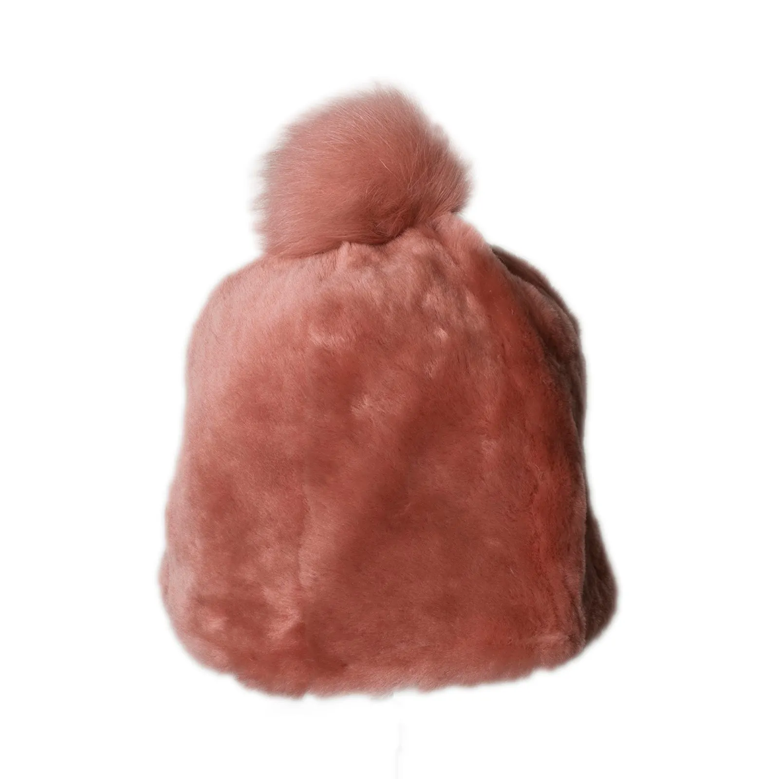 UGG Pink Sheepskin Beanie for Women