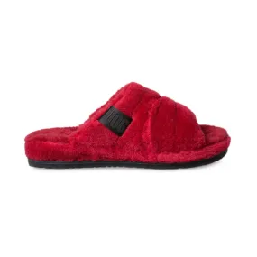 UGG Red Slippers for Men - Fluff You Samba