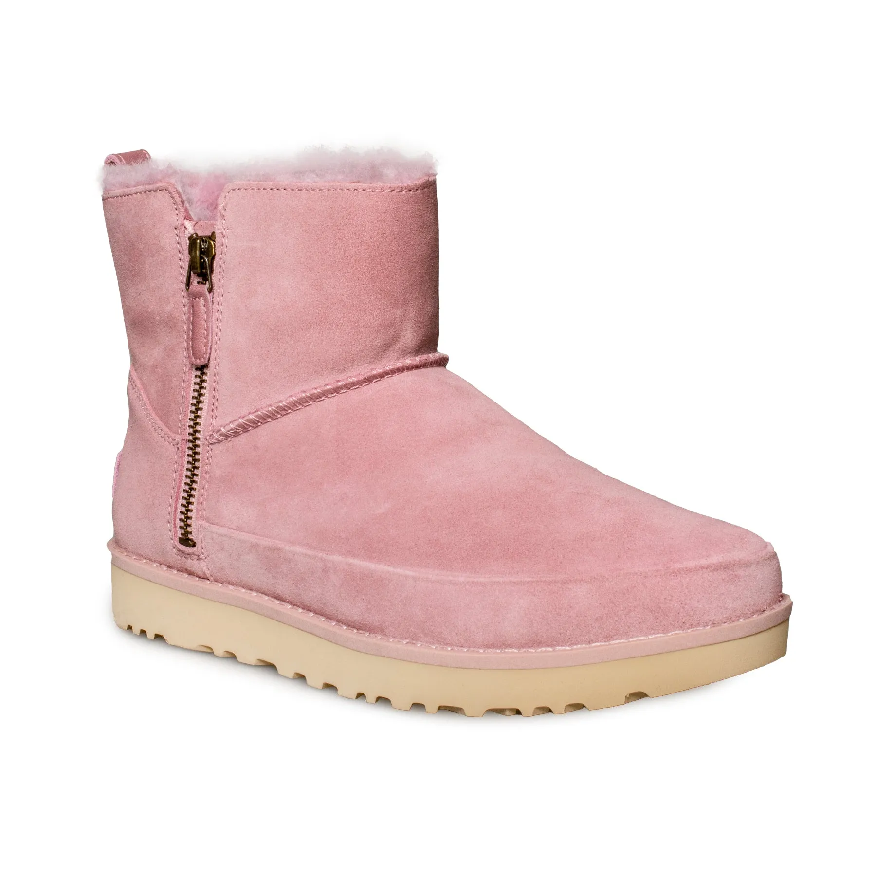 UGG Shell Pink Mini Zip Boots - Women's