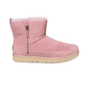 UGG Shell Pink Mini Zip Boots - Women's