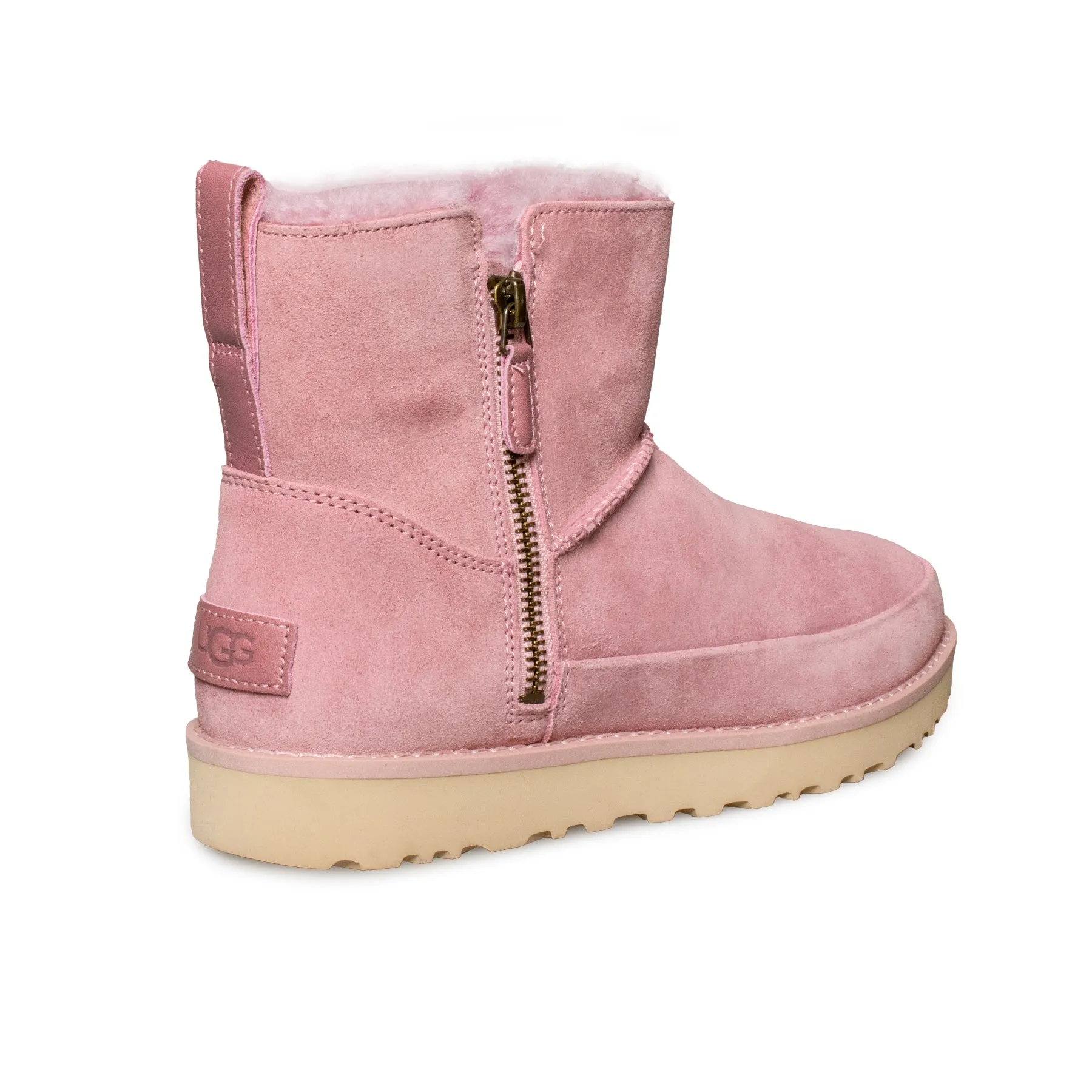 UGG Shell Pink Mini Zip Boots - Women's