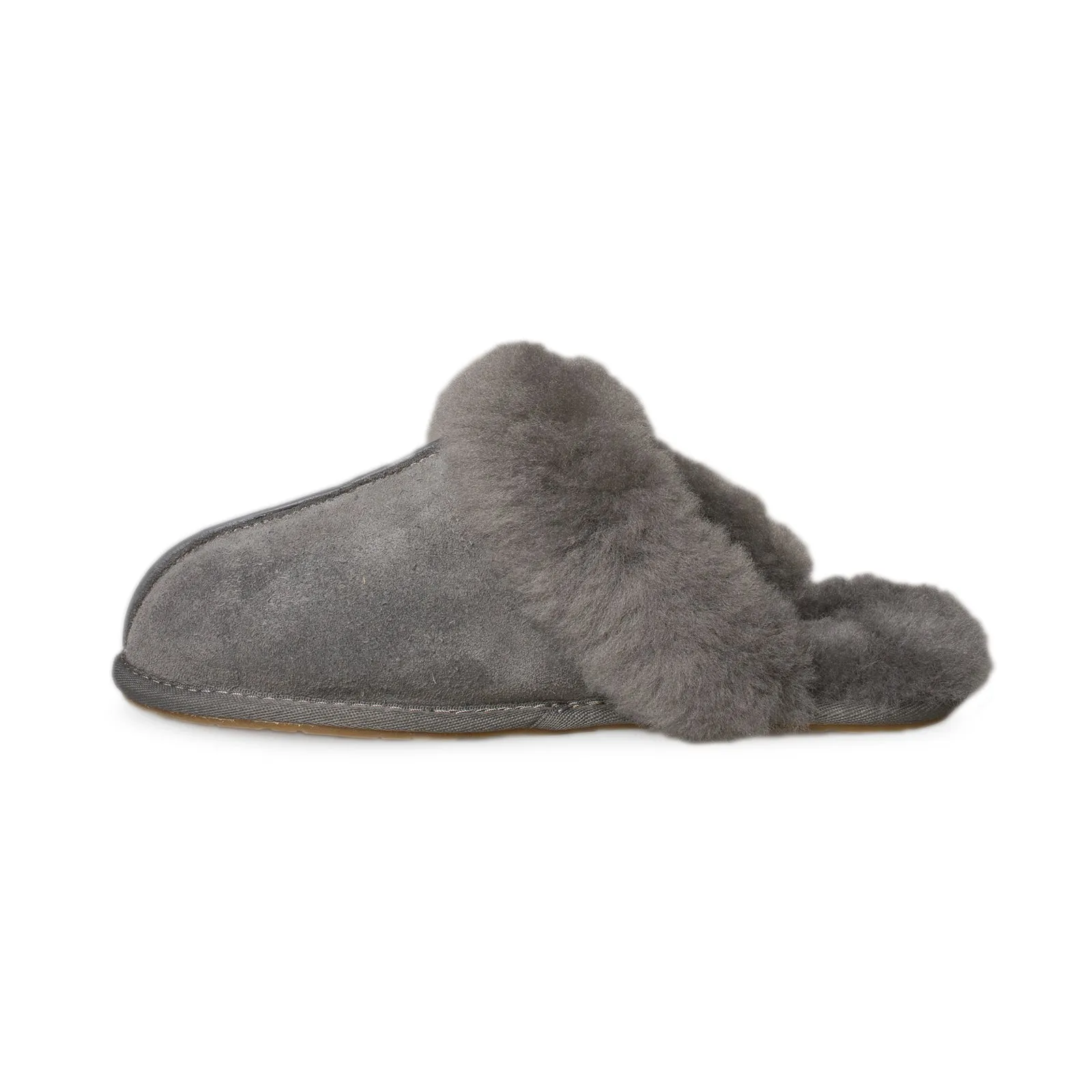 UGG Slippers Charcoal Women's - Scuffette II Metal Logo